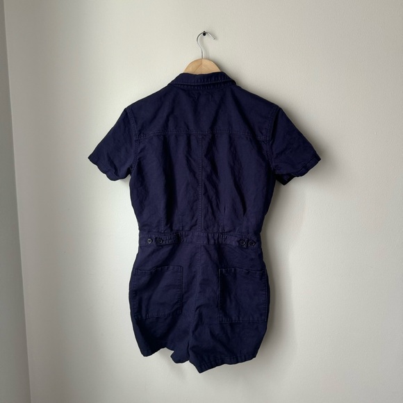Outerknown S.E.A. Shortall blue Jumpsuit linen cotton blend - Picture 3 of 10